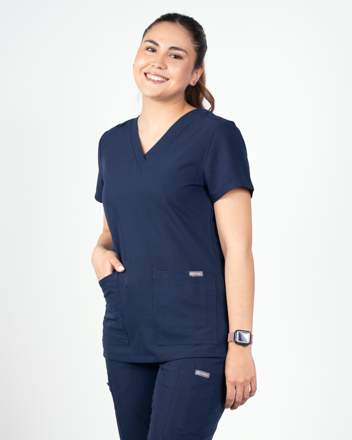 Top Mujer Clínico Motion - Azul Marino - Kemblit