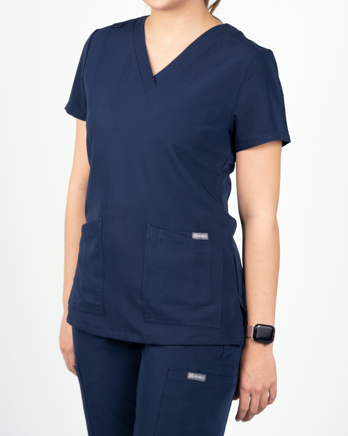 Top Mujer Clínico Motion - Azul Marino - Kemblit