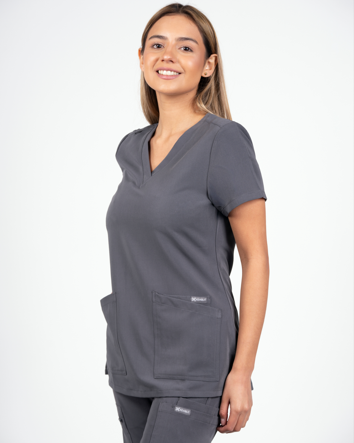 Top Mujer Clínico Motion - Gris - Kemblit