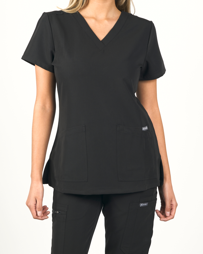 Top Mujer Clínico Motion – Negro - Kemblit