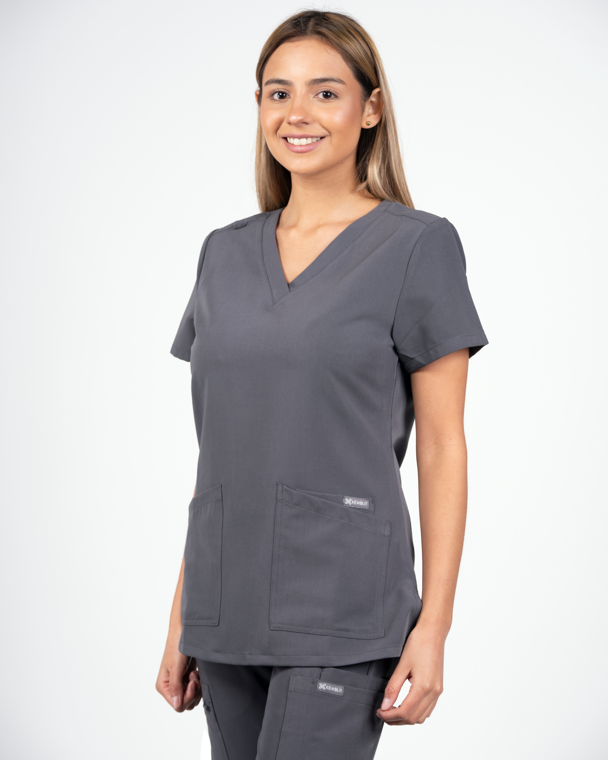 Top Mujer Clínico Motion - Gris - Kemblit