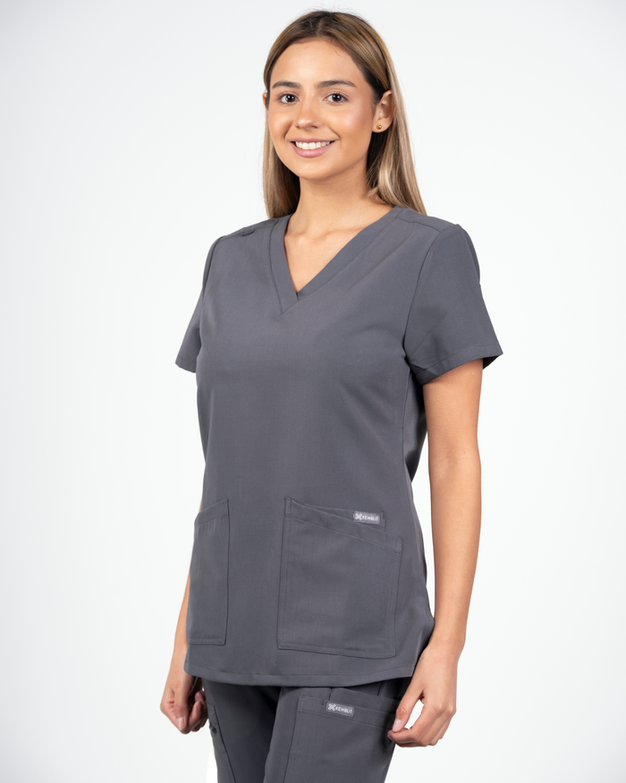 Top Mujer Clínico Motion - Gris - Kemblit