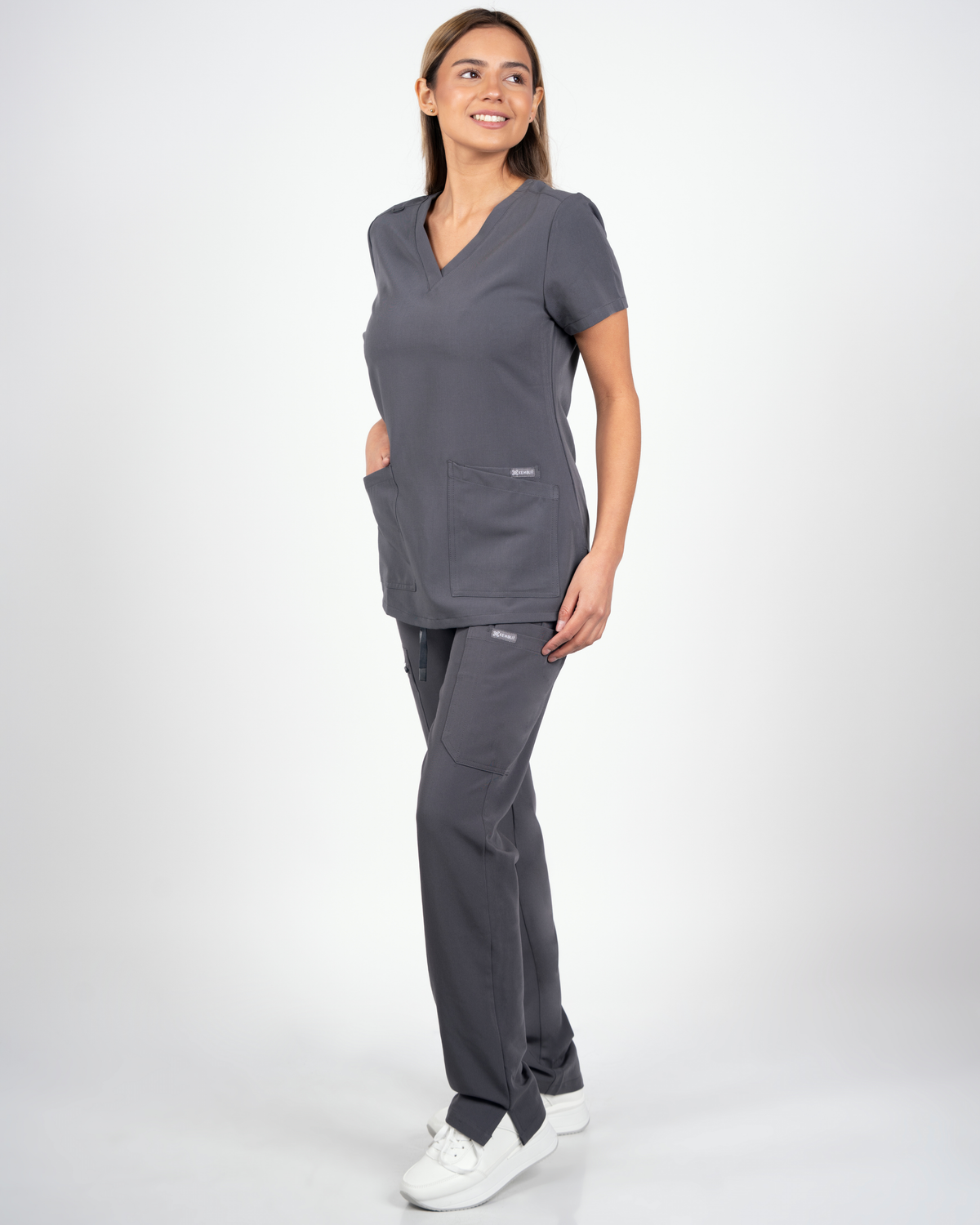 Top Mujer Clínico Motion - Gris - Kemblit